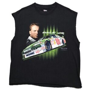 Y2K Dale Earnhardt Jr L Tank Top T Shirt Muscle 88 AMP NASCAR‎ NOS CHOPPED